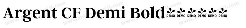 Argent CF Demi Bold字体转换